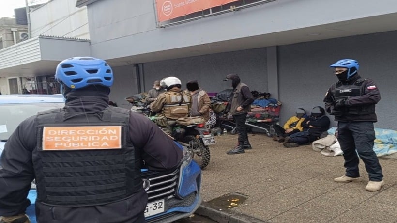 Despliegan operativo de seguridad por ocupación irregular de espacios públicos en Temuco