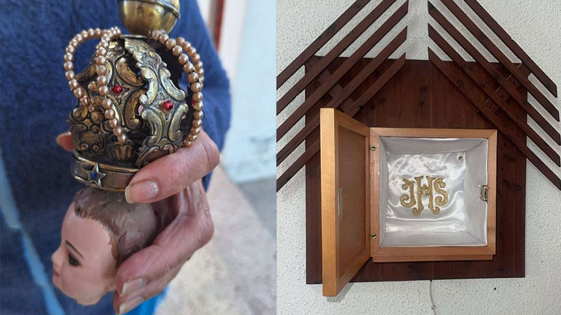 “Daño a nuestra fe”: delincuentes robaron hasta la corona de Cristo en parroquia de San Felipe
