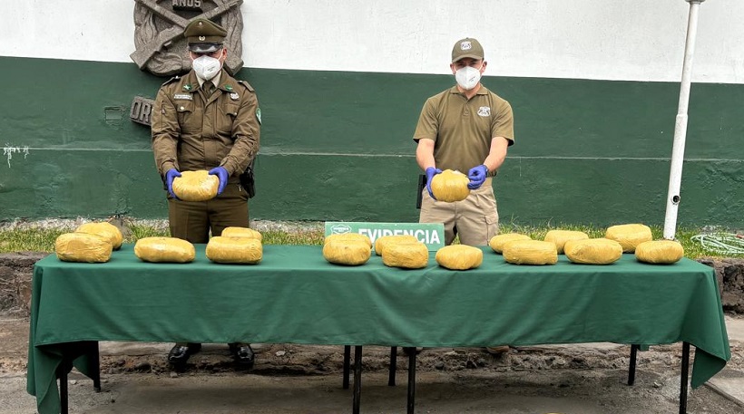 Tres mujeres detenidas con 67 kilos de droga: viajaban en camión por zona fronteriza en Arica