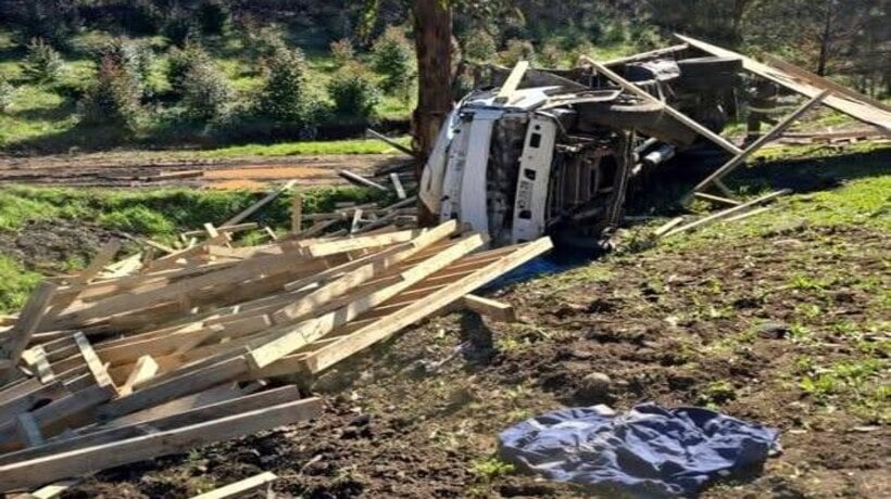 Volcamiento de camión dejó dos personas fallecidas en la comuna de Galvarino