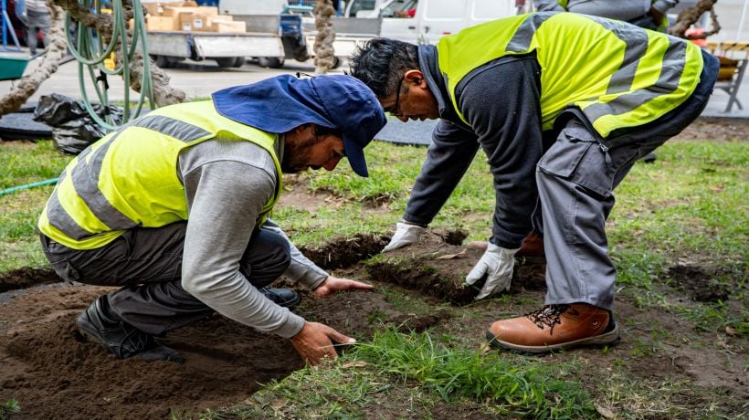 Buscan aumentar eficiencia hídrica con residuos textiles: intervienen dos áreas verdes de la Zona Franca de Iquique Buscan aumentar eficiencia hídrica con residuos textiles: intervienen dos áreas verdes de la Zona Franca de Iquique