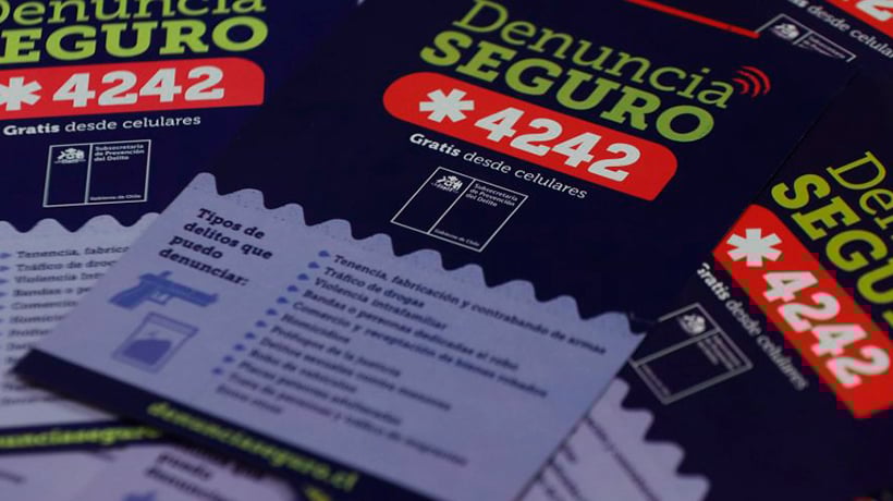 1.412 reportes ha recibido el Programa Denuncia Seguro en la Región de Valparaíso