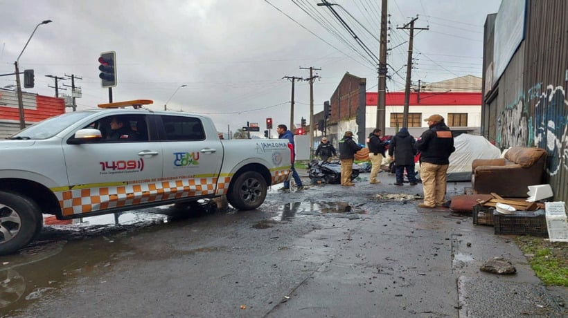 Carabineros y Seguridad Municipal realizan despeje de vía pública en sector Estación de Temuco Carabineros y Seguridad Municipal realizan despeje de vía pública en sector Estación de Temuco