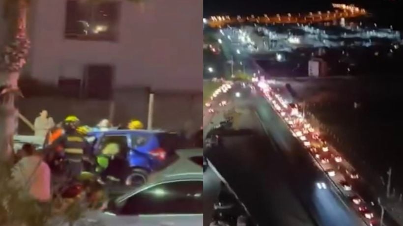 Reportaron cinco lesionados en colisión entre vehículo y camión en sector de Rotonda Bajo Molle en Iquique