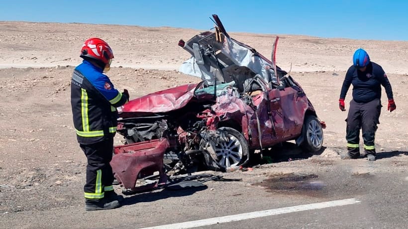 Accidente vehícular dejó una persona fallecida en la Ruta 5 norte en cercanías de la localidad de Huara