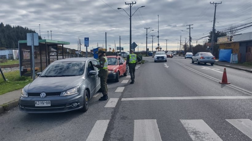 Plan &quot;Ruta Segura&quot; implementó 6.761 controles y cursó 257 infracciones en Los Lagos