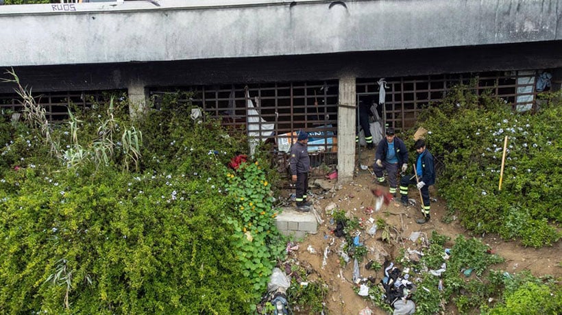 Operativo de limpieza en Caleta Abarca: se retiró importante cantidad de armas blancas