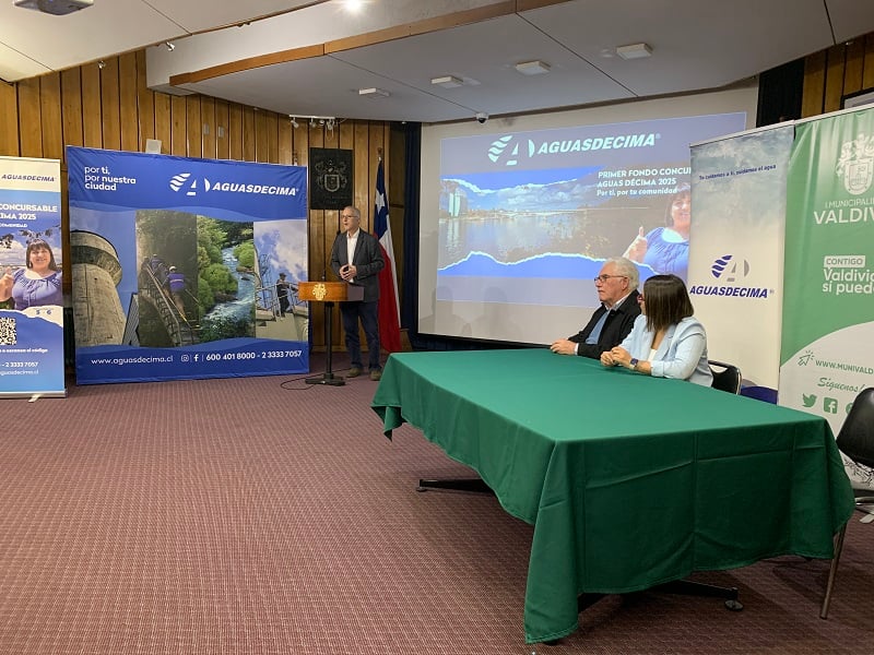 En Valdivia: Aguas Décima entregará cheques a juntas de vecinos que ganaron Fondo Concursable 2025