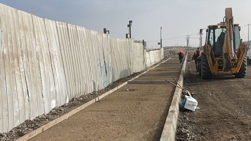25% de avance registran obras de urbanización en avenida Héroes de la Concepción en Antofagasta