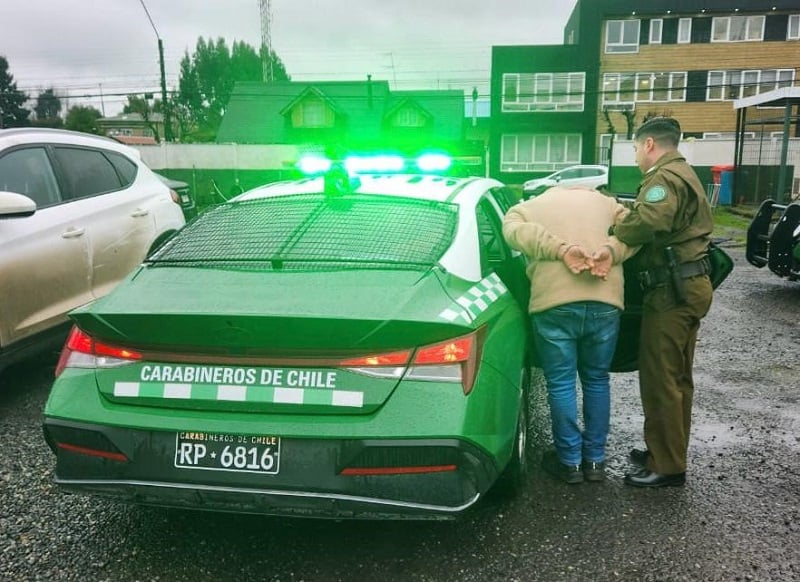 Río Bueno: detienen a 4 personas por receptación, hurto y tenencia ilegal de arma de fuego