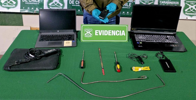 Los Andes: detienen a dos sujetos que robaban especies desde autos con inhibidor de señal Los Andes: detienen a dos sujetos que robaban especies desde autos con inhibidor de señal