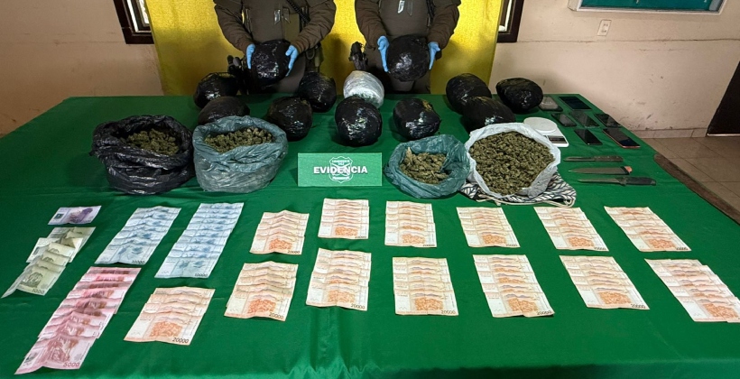 Detención en Petorca deja dos imputados y millonario decomiso de drogas y dinero Detención en Petorca deja dos imputados y millonario decomiso de drogas y dinero