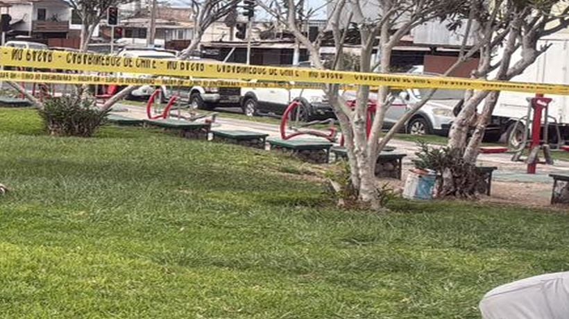 Encuentran muerto a hombre en plaza de Iquique Encuentran muerto a hombre en plaza de Iquique