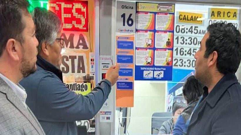 SERNAC fiscaliza empresas de buses interurbanos en el Terminal Rodoviario de Iquique SERNAC fiscaliza empresas de buses interurbanos en el Terminal Rodoviario de Iquique