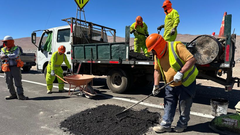 Comienzan obras de conservación en ruta B-710 hacia Taltal Comienzan obras de conservación en ruta B-710 hacia Taltal