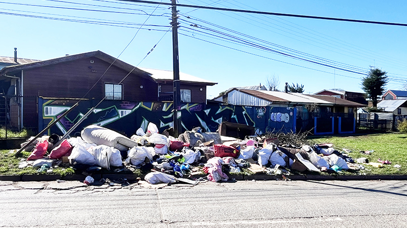 El reclamo vecinal por proliferación de basurales en sectores de Osorno El reclamo vecinal por proliferación de basurales en sectores de Osorno