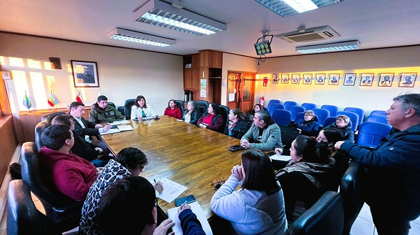 Refuerzan coordinación en seguridad con comerciantes locales en Purranque