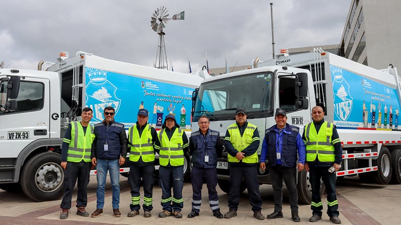 Villa Alemana sumó tres nuevos camiones recolectores de basura Villa Alemana sumó tres nuevos camiones recolectores de basura