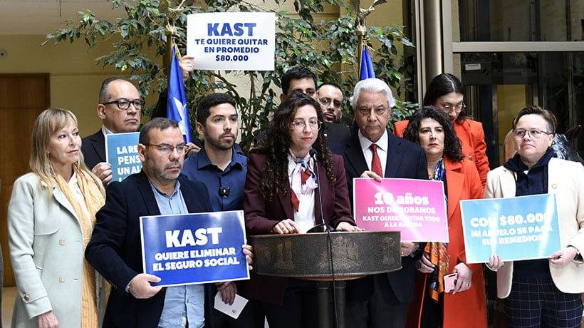 Diputados anuncian bancada para defender pensiones ante propuesta “Chao préstamos” de Kast Diputados anuncian bancada para defender pensiones ante propuesta “Chao préstamos” de Kast