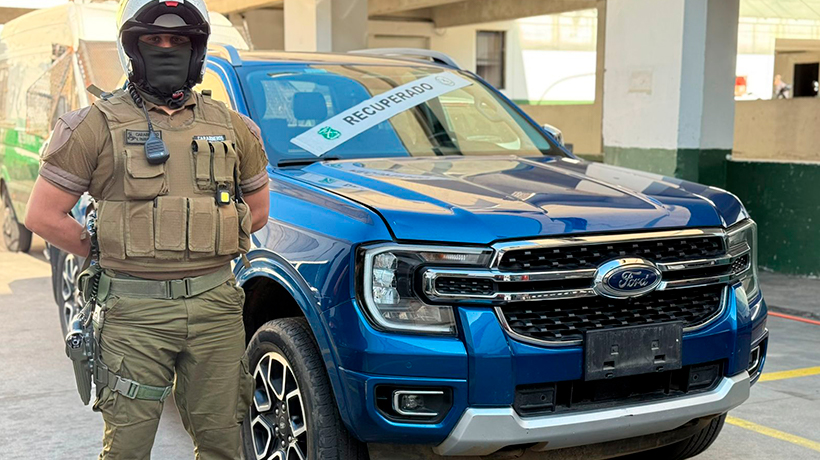 Valparaíso: recuperan camioneta de alta gama que había sido robada en Las Condes Valparaíso: recuperan camioneta de alta gama que había sido robada en Las Condes