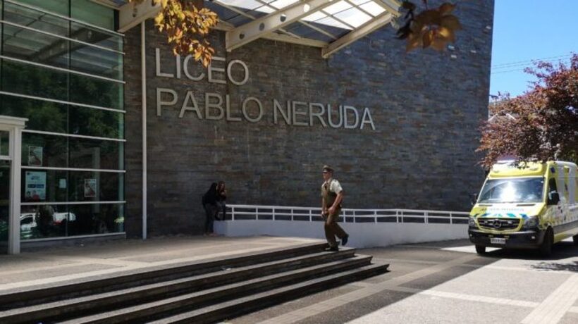 Identifican a menor responsable de amenazas de tiroteo en liceo Pablo Neruda de Temuco Identifican a menor responsable de amenazas de tiroteo en liceo Pablo Neruda de Temuco