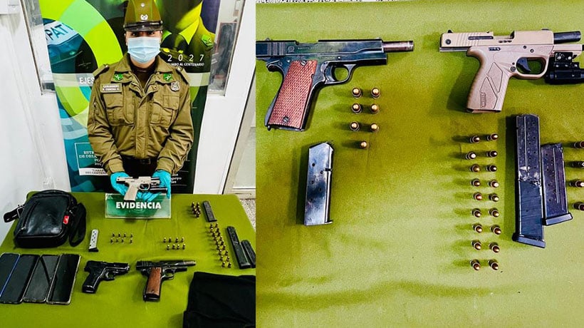 Prófugo por homicidio fue capturado en Valparaíso: ocultaba 3 armas e intentó huir