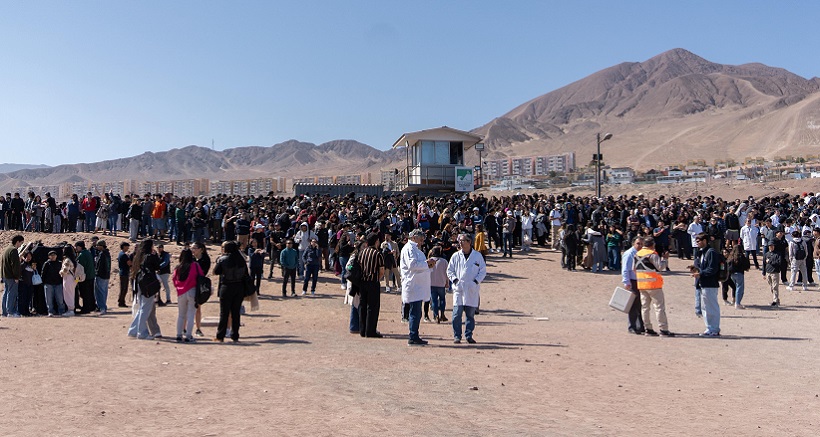 UA realizó masivo simulacro de terremoto y tsunami: 3.000 evacuados desde plantel universitario
