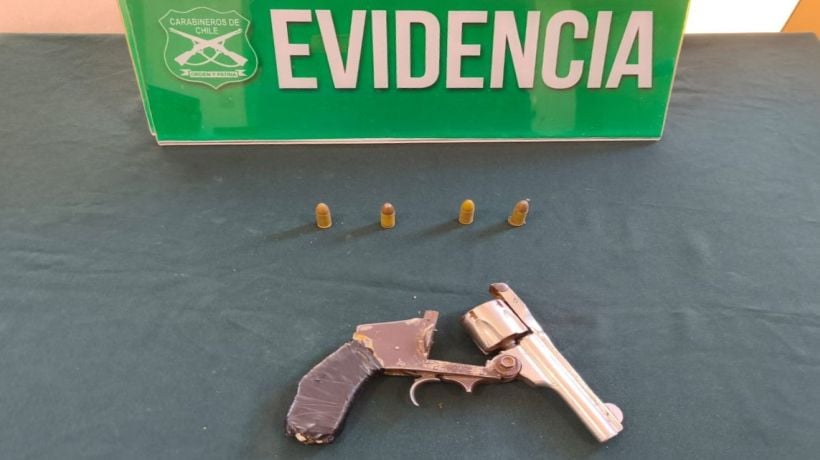 Hombre sorprendido con revólver y municiones en Alto Hospicio quedó en prisión