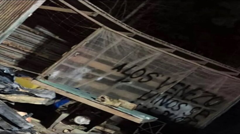 Consigna “A los venezolanos se les respeta” fue encontrada en incendio en Pucón.