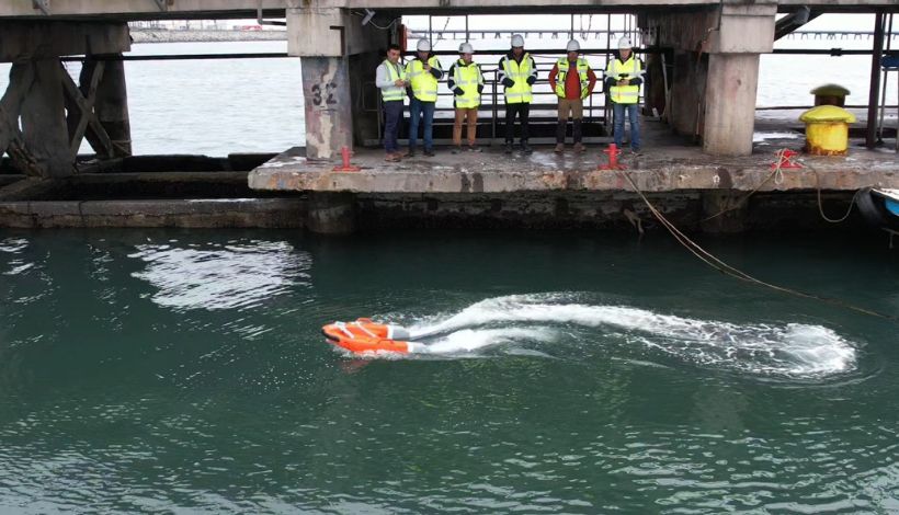 DP World Lirquén implementa primer dron acuático de rescate en puertos chilenos