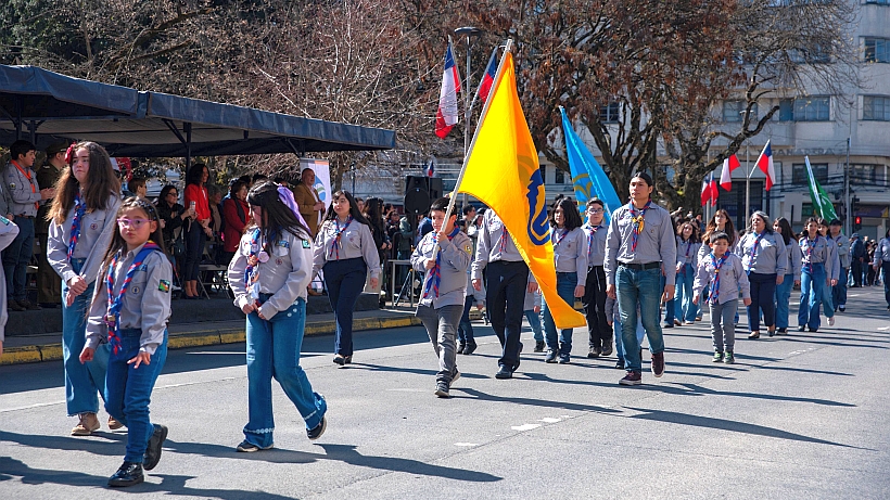 Más de mil scouts desfilaron en Osorno por Fiestas Patrias Más de mil scouts desfilaron en Osorno por Fiestas Patrias
