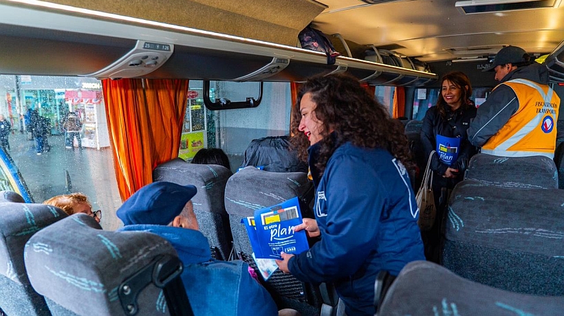 Refuerzan fiscalización en el Terminal de Buses de Puerto Montt