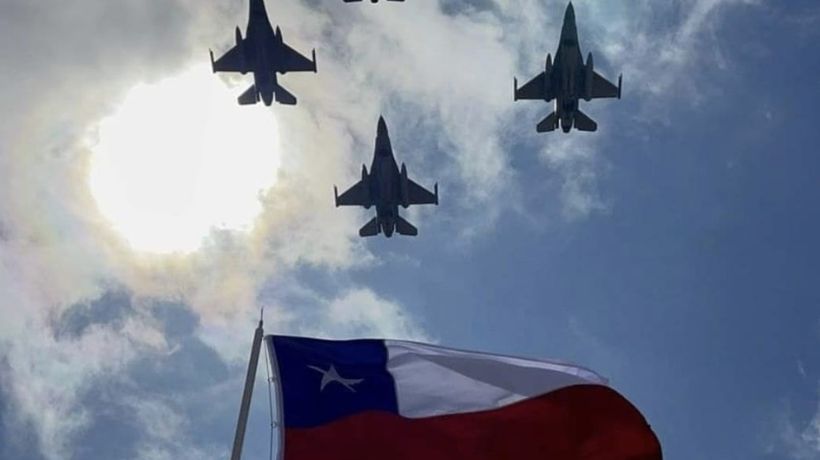 Por Parada Militar: Vuelos de práctica realizarán F-16 sobre Antofagasta