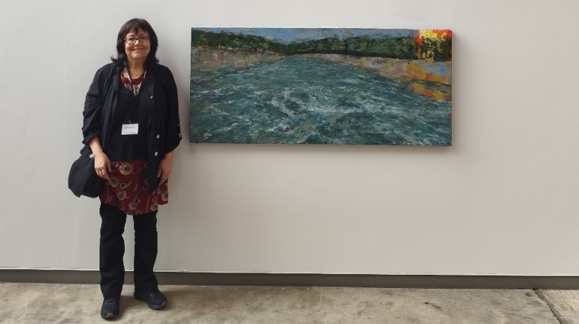 Claudia Adriazola inaugurará “Pintura Exterior” en Valparaíso explorando la memoria del paisaje chileno