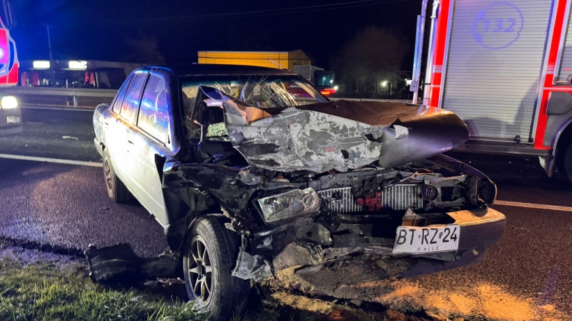 [FOTOS] Dos mujeres resultaron lesionadas en colisión múltiple en la Ruta 5 en Puerto Varas
