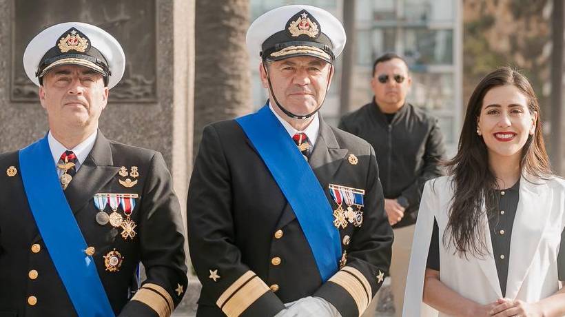 Viña del Mar recibió desfile de la Academia Politécnica Naval por el borde costero