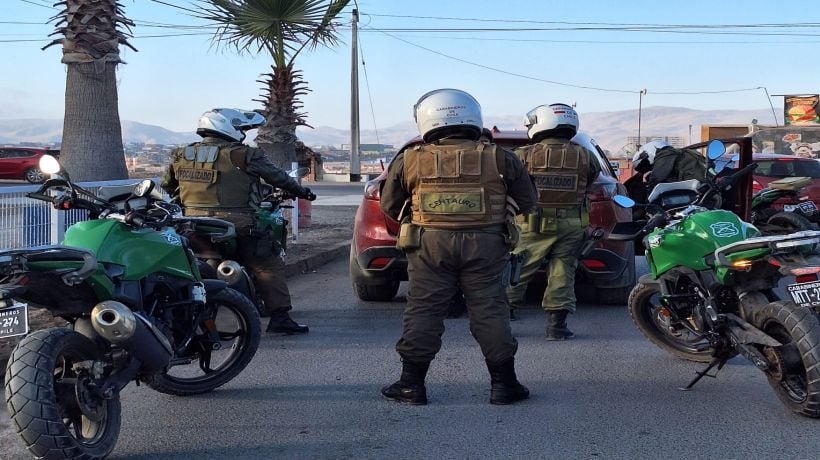 Con cuatro detenidos finalizó fiscalización de Carabineros en Alto Hospicio
