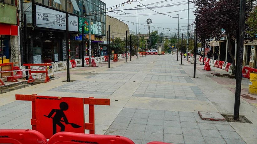 Un 56% de avance registra la remodelación del emblemático Paseo Los Héroes de Villa Alemana