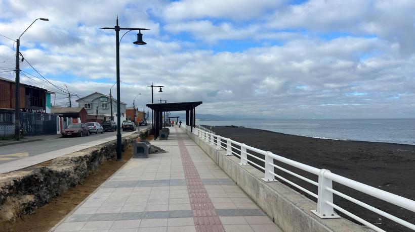 Coronel: un 98% de avance presentan las obras del nuevo Borde Costero Puchoco-Schwager