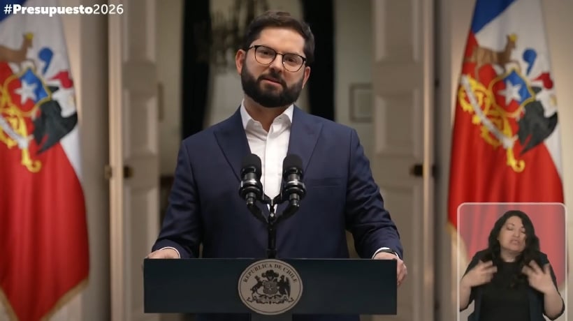 Presupuesto 2026: Presidente Boric reveló que el gasto público crecerá 1,7% el próximo año