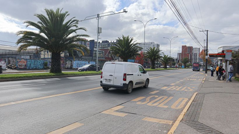 Vías exclusivas del Gran Concepción ahorran 20% de tiempo de viaje a micros y piden ampliar la red