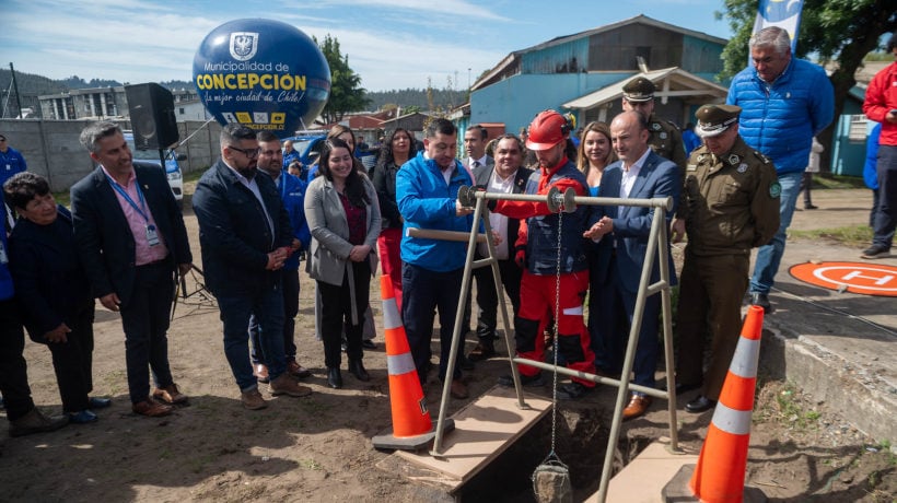 Colocan primera piedra de nueva Dirección de Seguridad Pública en Concepción
