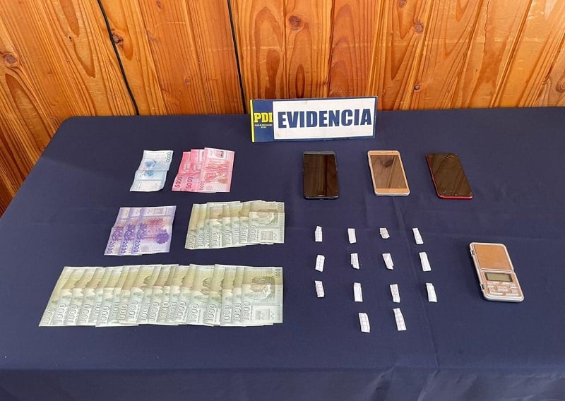 Futrono: PDI detiene a hombre por microtráfico de drogas