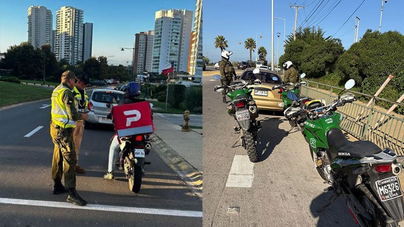 Ronda Impacto de Carabineros dejó cuatro personas detenidas en Concón y Quintero