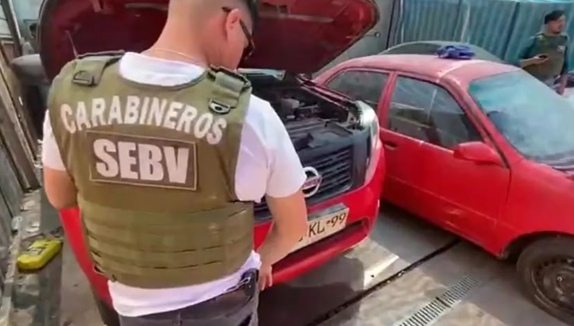 Tres extranjeros detenidos en taller mecánico clandestino en Calama