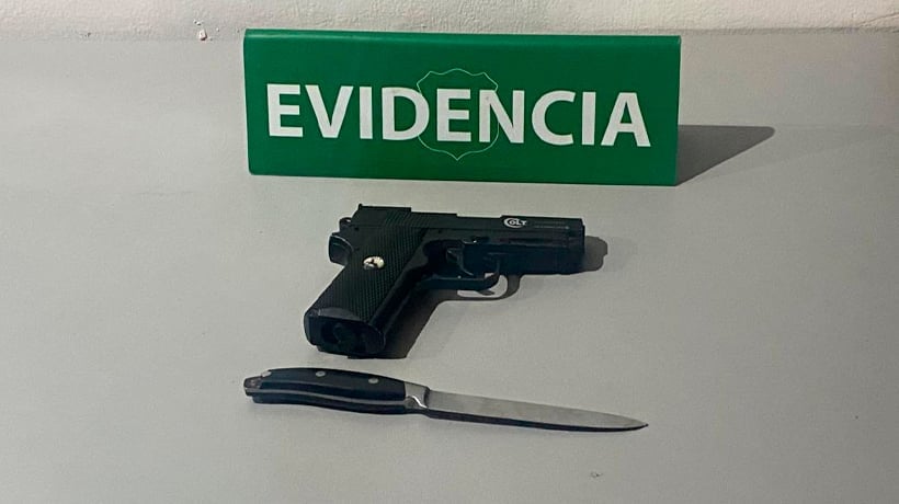 Carabineros detuvo a sujeto que portaba una pistola de aire comprimido en Pozo Almonte