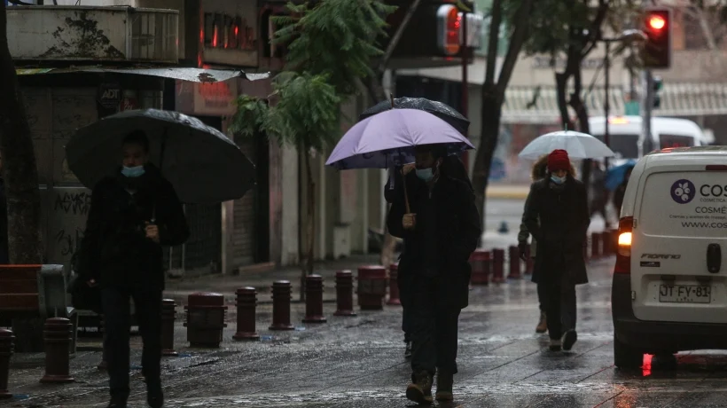 Las lluvias regresan a la Región Metropolitana