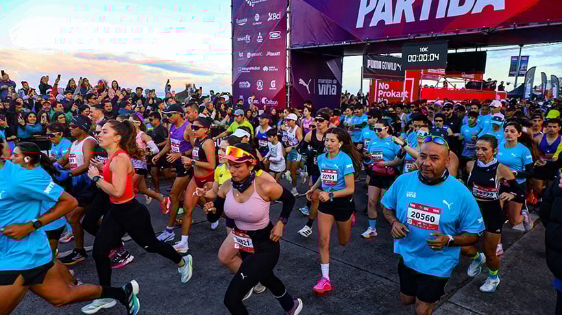 [VIDEO] Un chileno y una colombiana se coronan en los 42k de la Maratón de Viña 2025