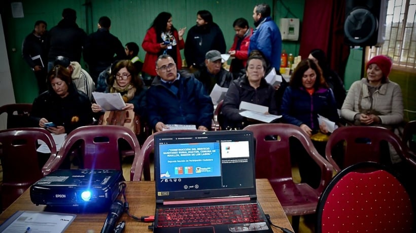 Sector Huayún Alto de Maullín comenzó conexión al sistema de agua potable rural