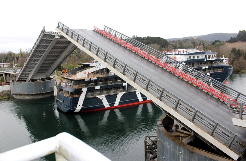MOP iniciará en noviembre proyecto para aumentar capacidad de apertura de puente Cau Cau de 28 a 45 grados